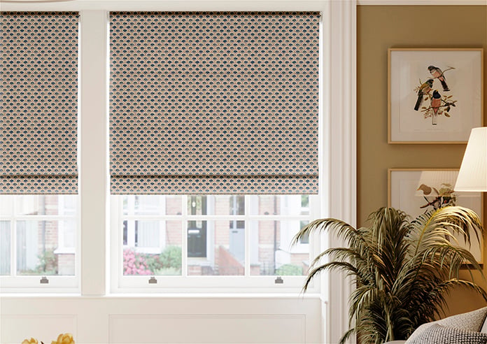 Land & Shore Dawn, Blue Red - Twist&Fit Roman Blind - Image 3